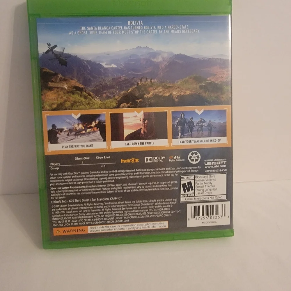 Tom Clancy's Ghost Recon: Wildlands Microsoft Xbox One, TESTED